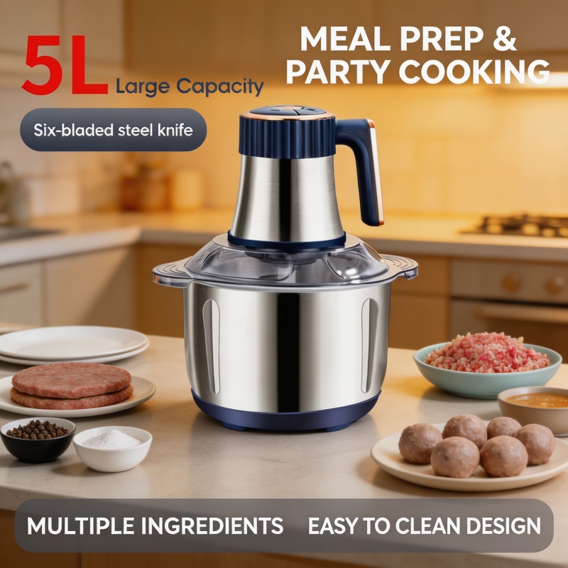 Baby Food Chopper - Moedor de Carne Elétrico de 5L