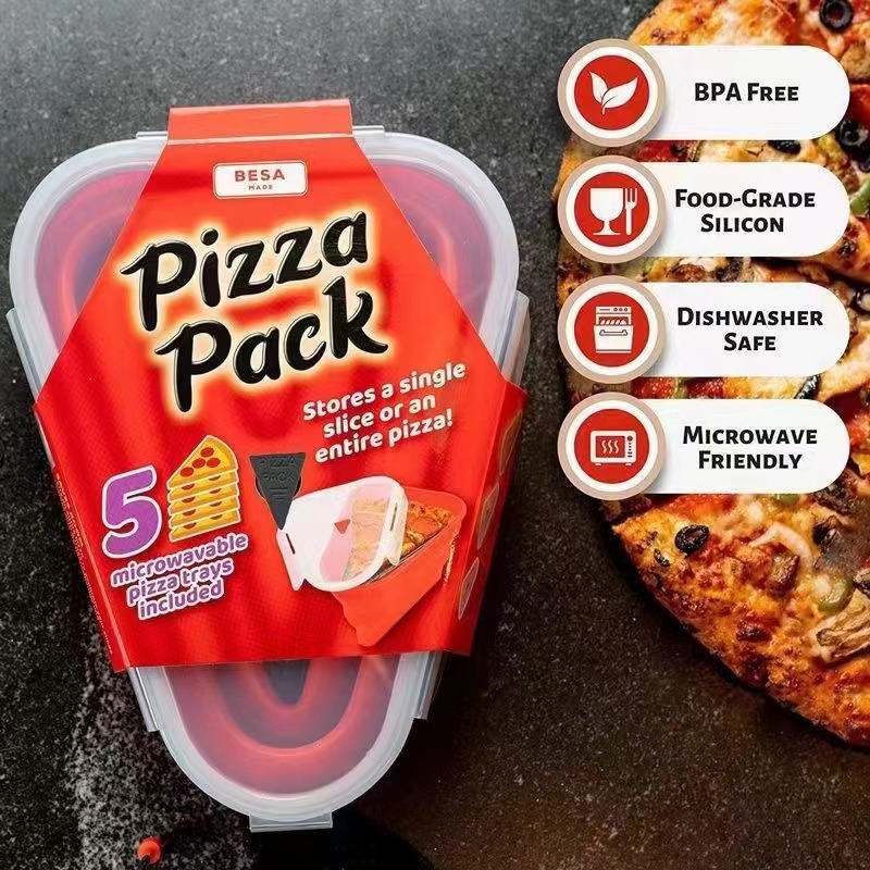 Baby Food Category - Caixa de pizza dobrável de silicone