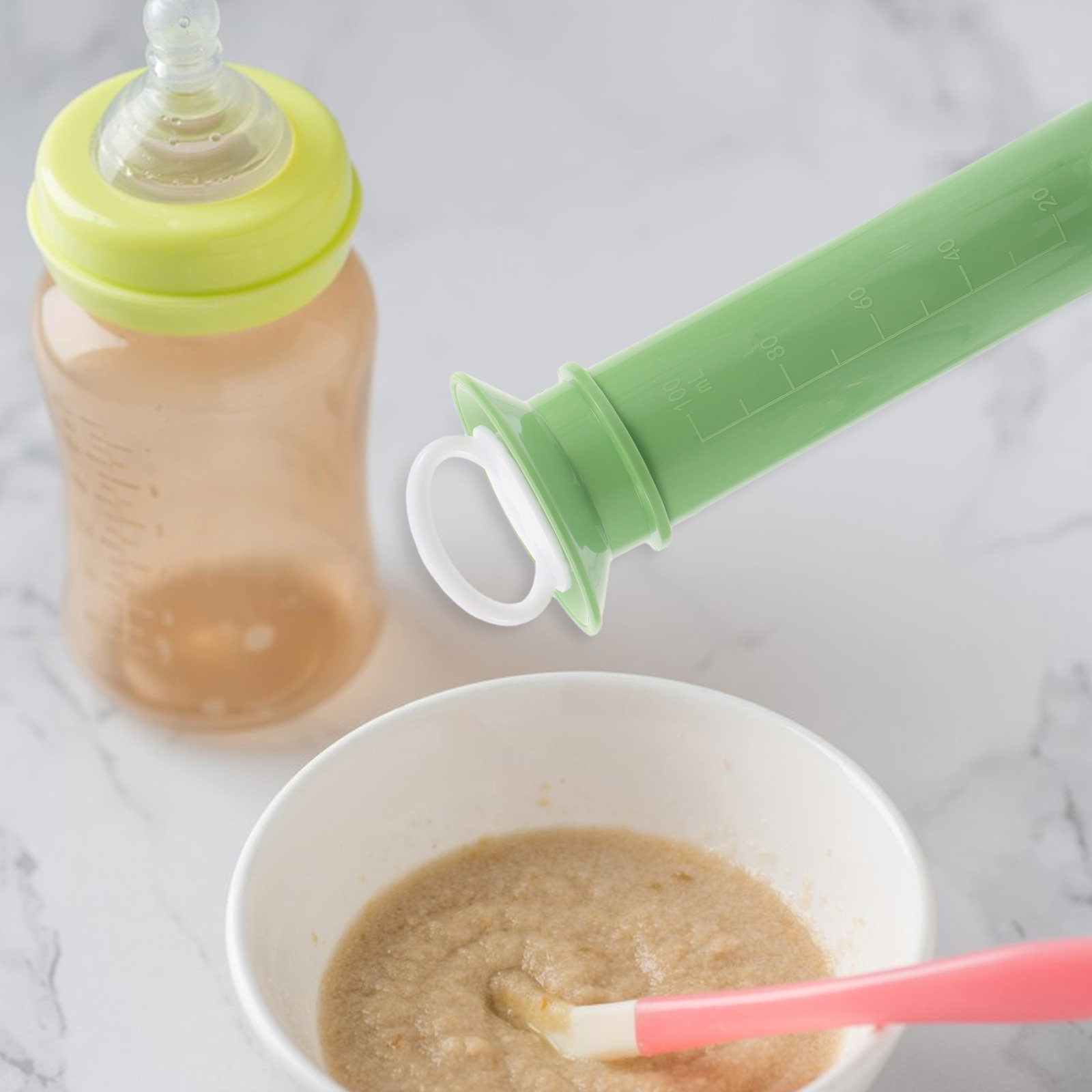 Baby Puree Pouch - Dispensador de Comida para Bebê Compacto,