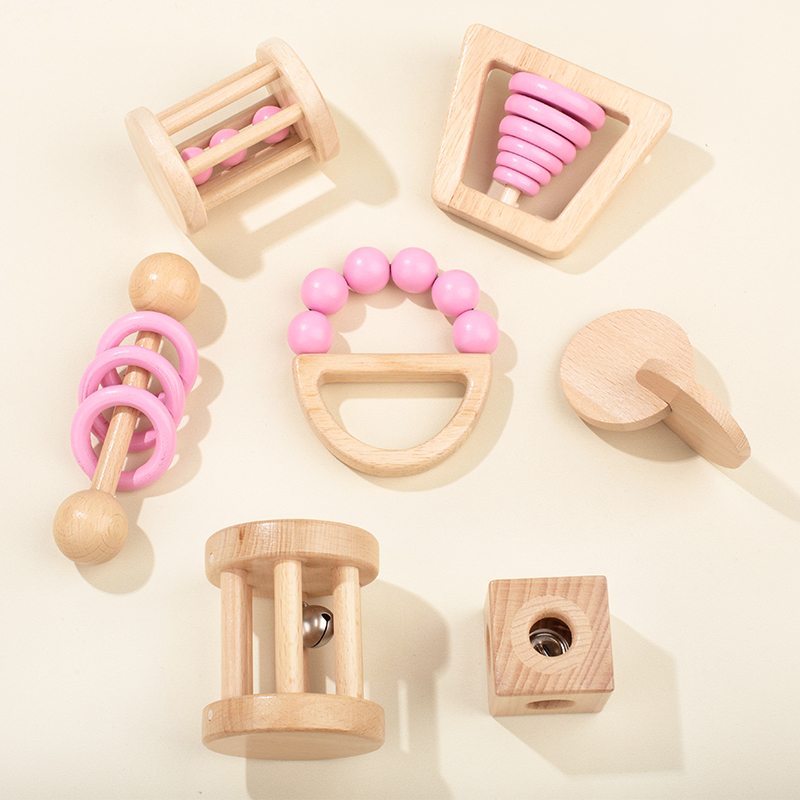Baby Food Under 1 Year - Montessori brinquedos de madeira colorido bebê