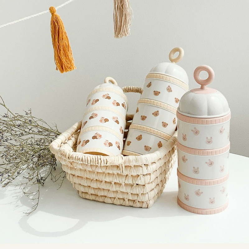 Baby Food Category - Urso bonito caixa de leite em