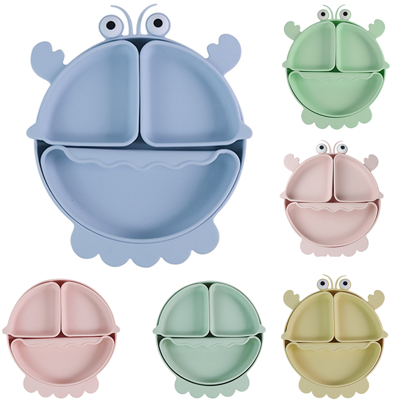 Plate Suction Toddler - Bebê seguro silicone placa de jantar