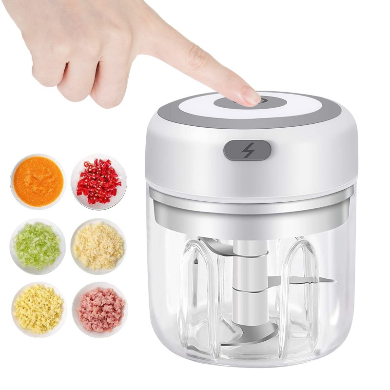 Baby Food Mixer - Moedor de Alho Elétrico de 250ML,