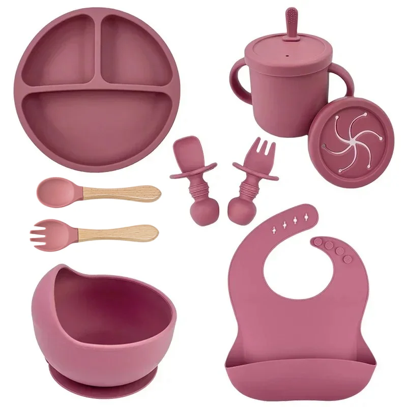 Plate Suction Toddler - Conjunto de prato infantil de silicone