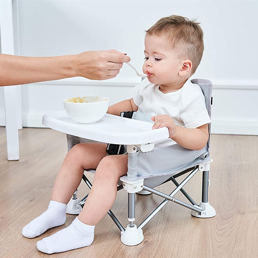 Baby Food Eating Chair - Cadeira dobrável para acampamento de bebê,