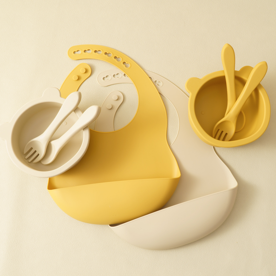 Baby Food Chopper - Louça de silicone infantil, conjunto de