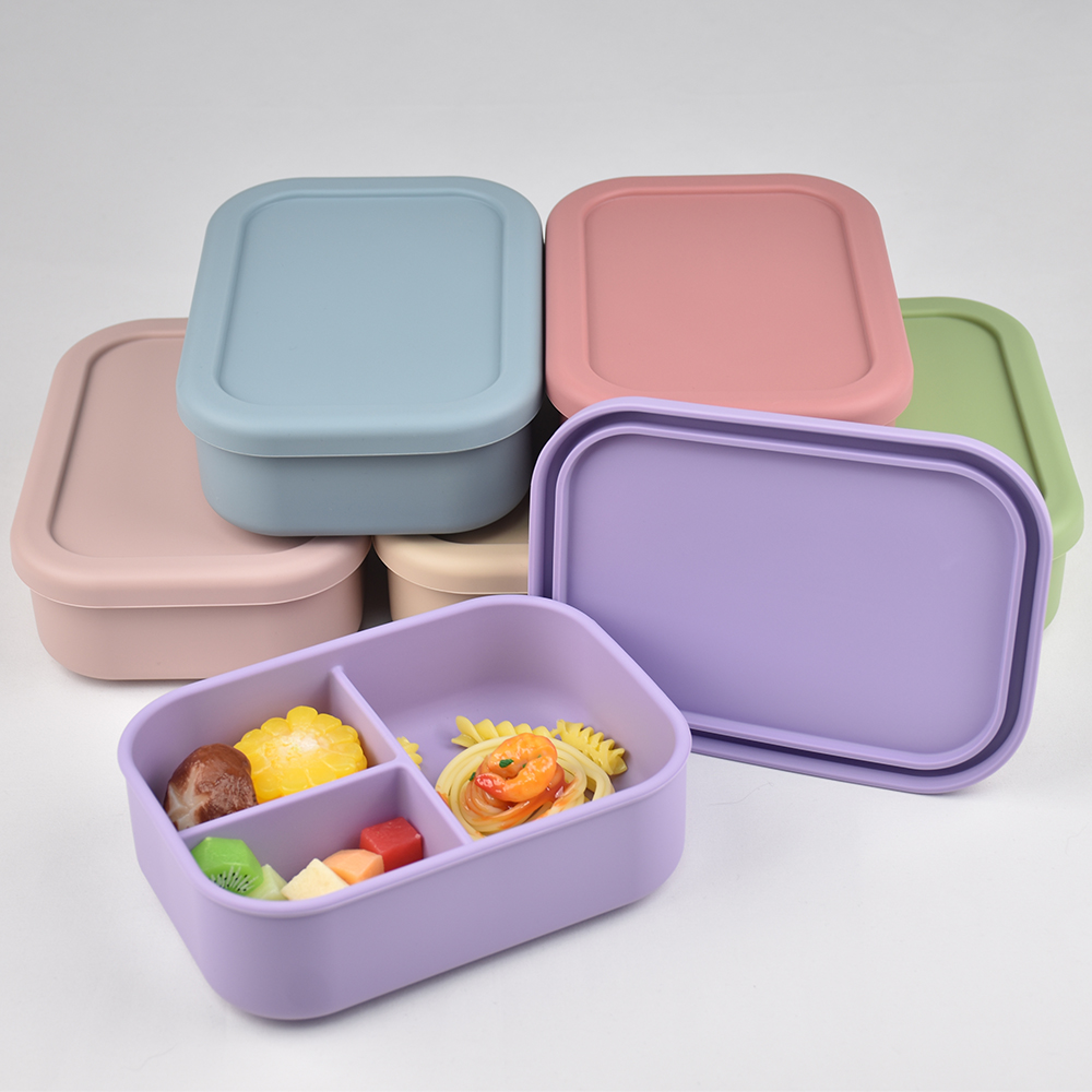 Lancheira bento de silicone de - Baby Food Category avaliação e preço