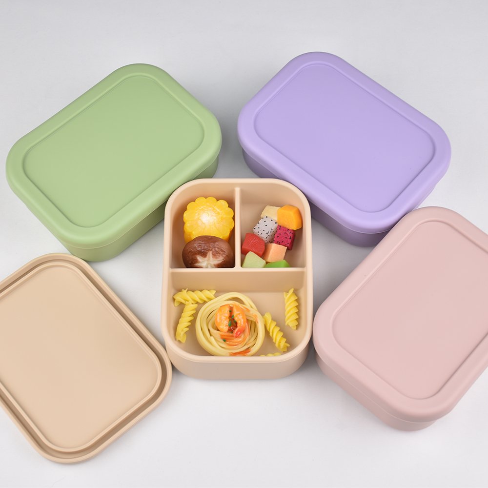 Lancheira bento de silicone de - Baby Food Category avaliação e preço