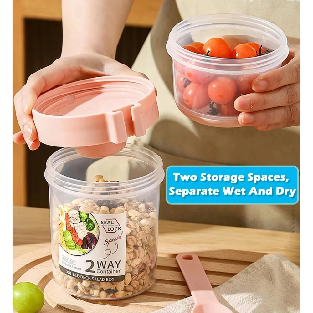 Copo de salada portátil copo d - Snack Container Travel avaliação e preço