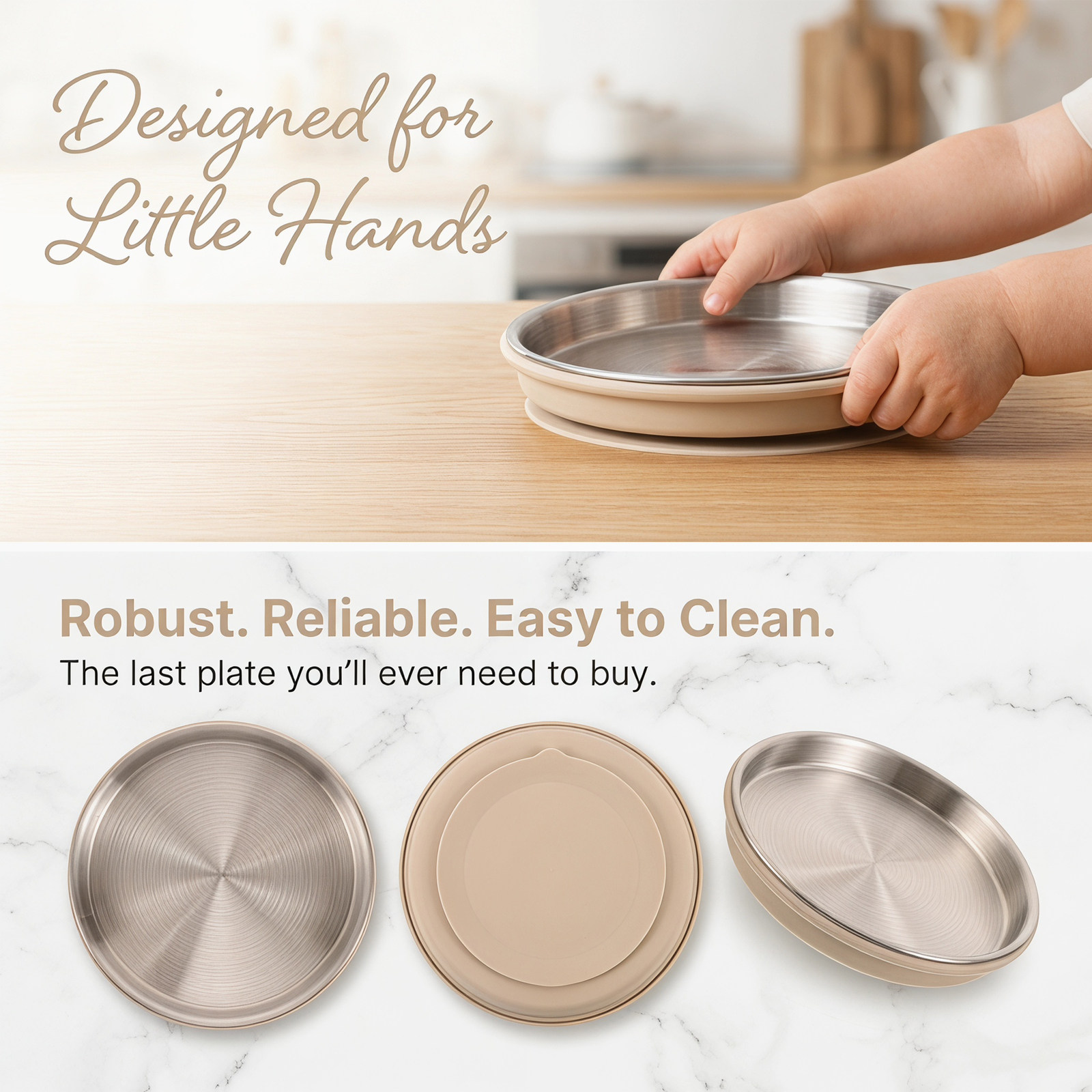 Prato Infantil de Aço Inoxidáv - Plate Suction Toddler avaliação e preço
