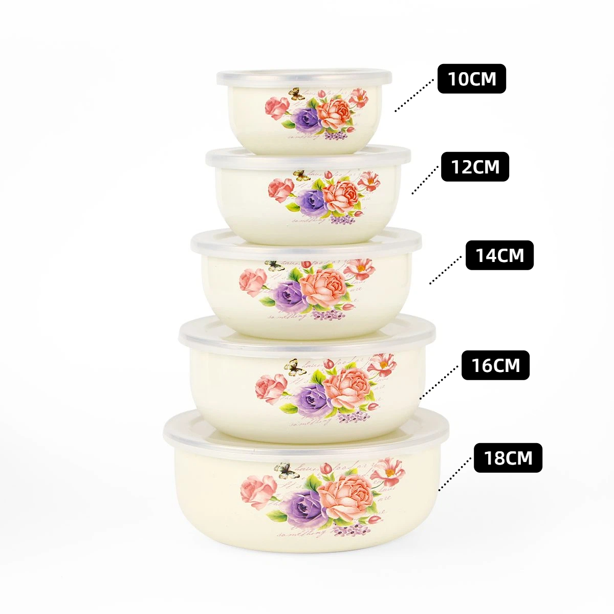 Conjunto de 5 Peças de Tigelas - Baby Food With Iron avaliação e preço
