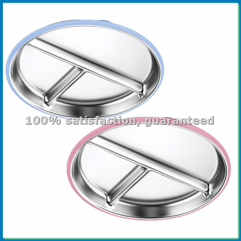 2 Pratos de Aço Inoxidável par - Plate Suction Toddler avaliação e preço