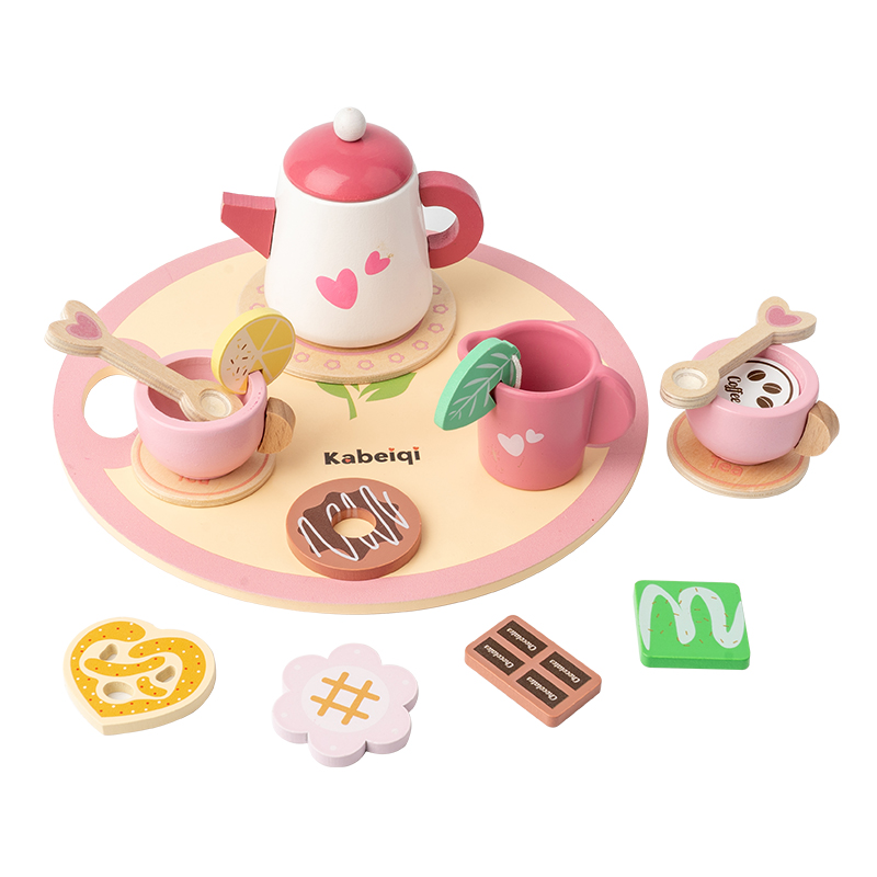 Conjunto de chá de madeira par - Baby Food Under 1 Year avaliação e preço