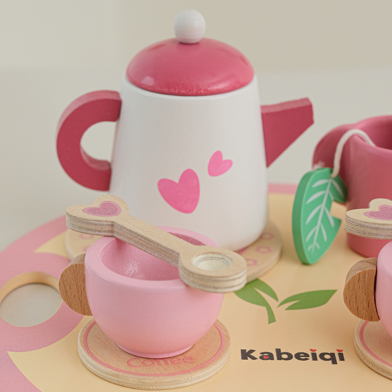 Conjunto de chá de madeira par - Baby Food Under 1 Year avaliação e preço
