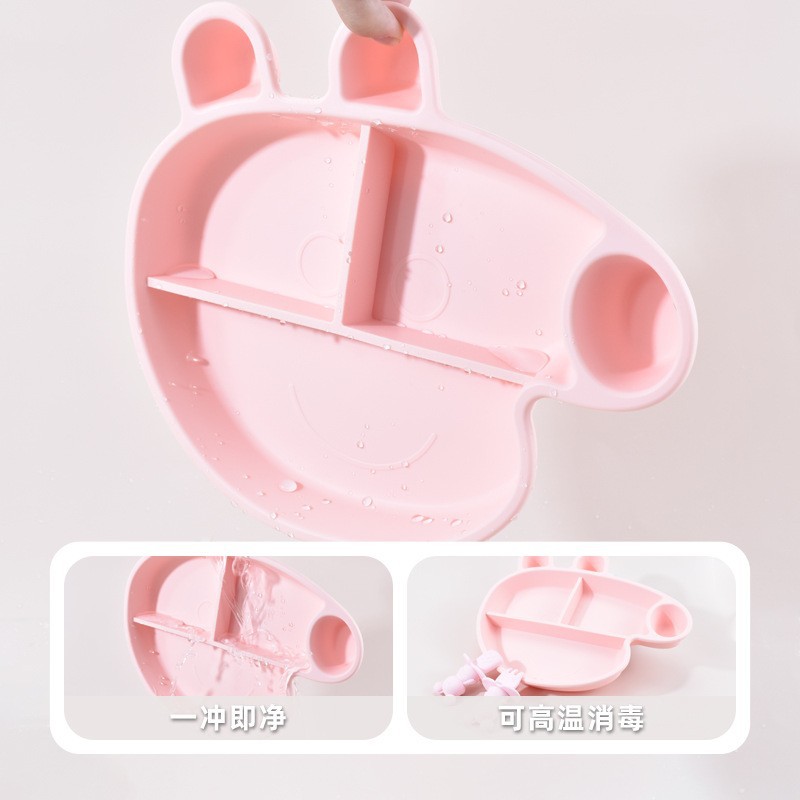Prato de silicone com divisóri - Plate Suction Toddler avaliação e preço
