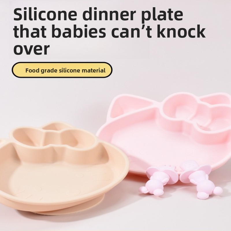 Prato de silicone com divisóri - Plate Suction Toddler avaliação e preço