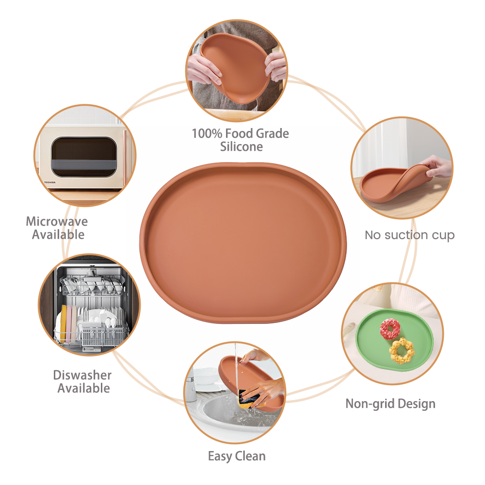 Bebê seguro silicone placa de  - Plate Suction Toddler avaliação e preço