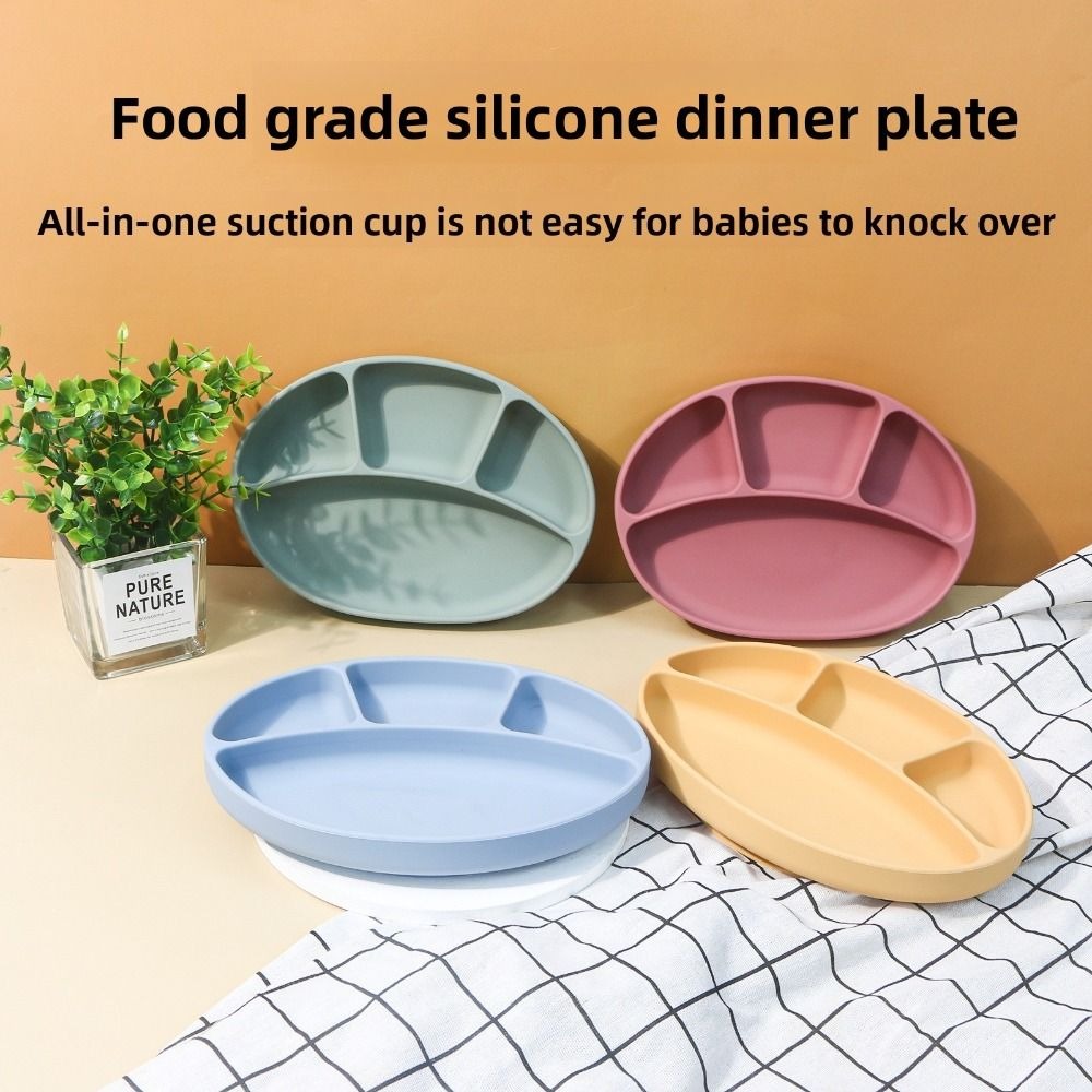 Prato dividido de silicone ant - Plate Suction Toddler avaliação e preço