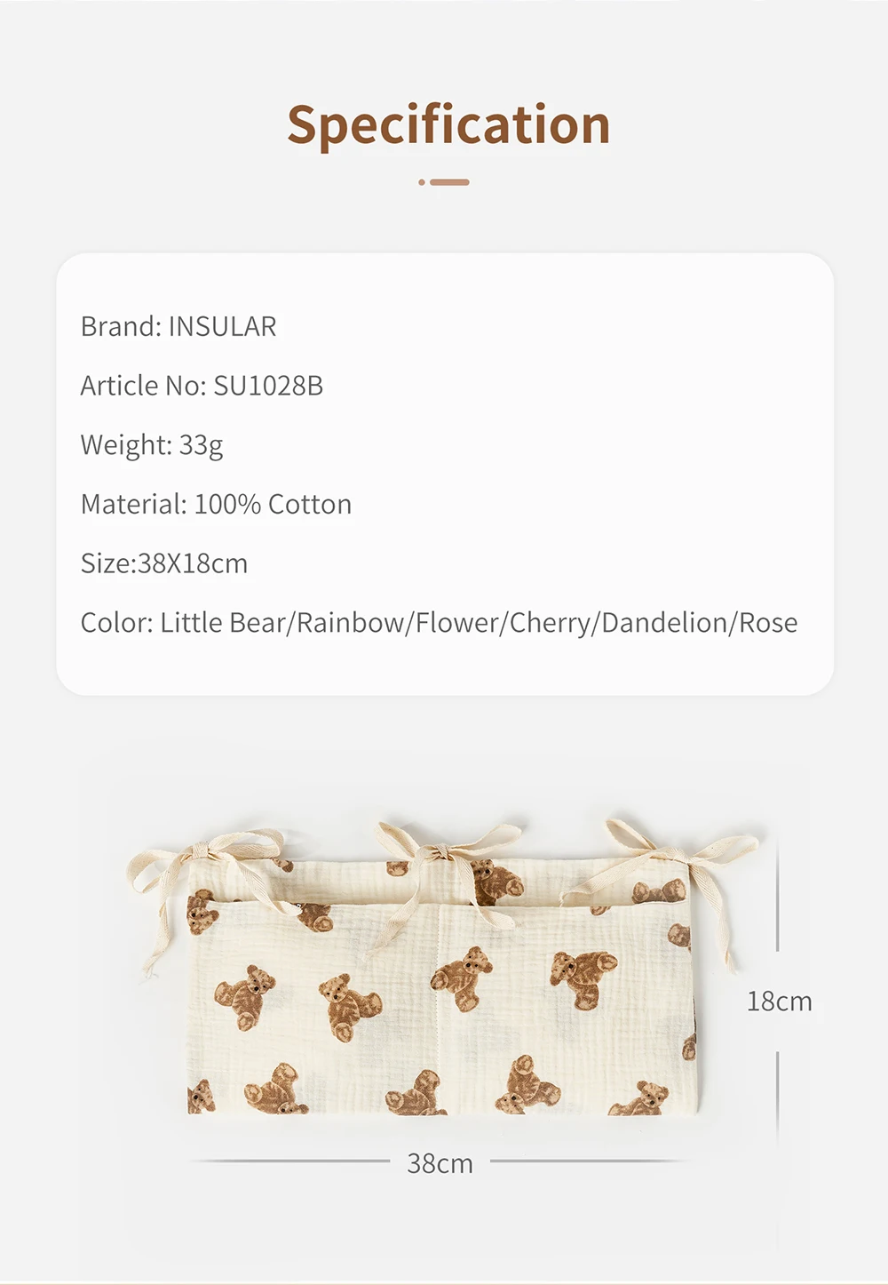 Organizador de Berço para Bebê - Baby Puree Pouch avaliação e preço