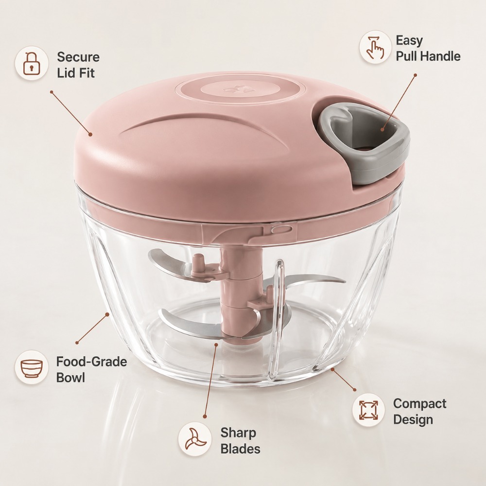 Picador de Alho Manual com Cor - Baby Food Chopper avaliação e preço