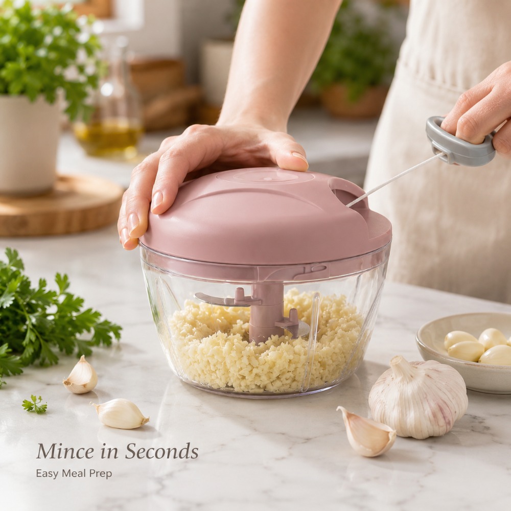 Picador de Alho Manual com Cor - Baby Food Chopper avaliação e preço
