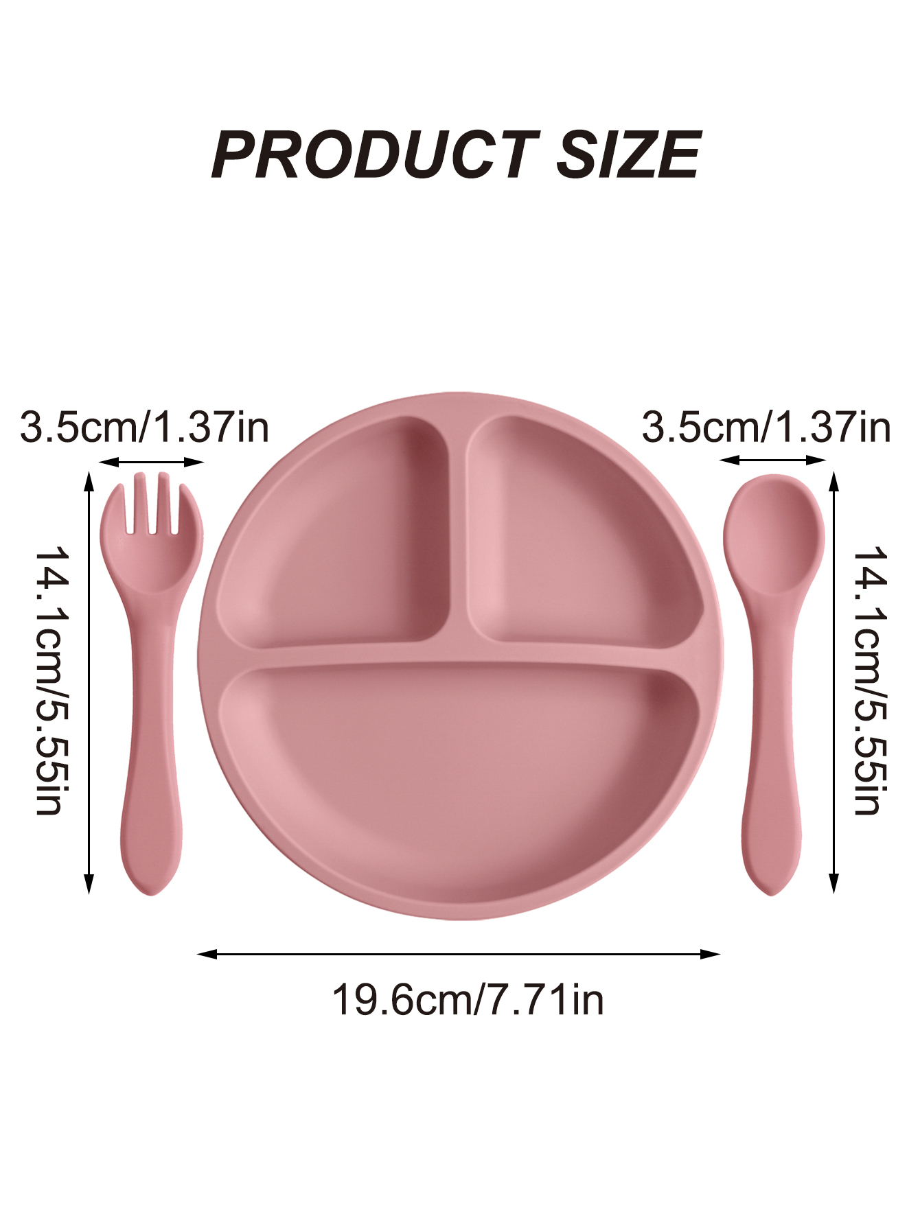 3 pçs conjunto de alimentação  - Plate Suction Toddler avaliação e preço